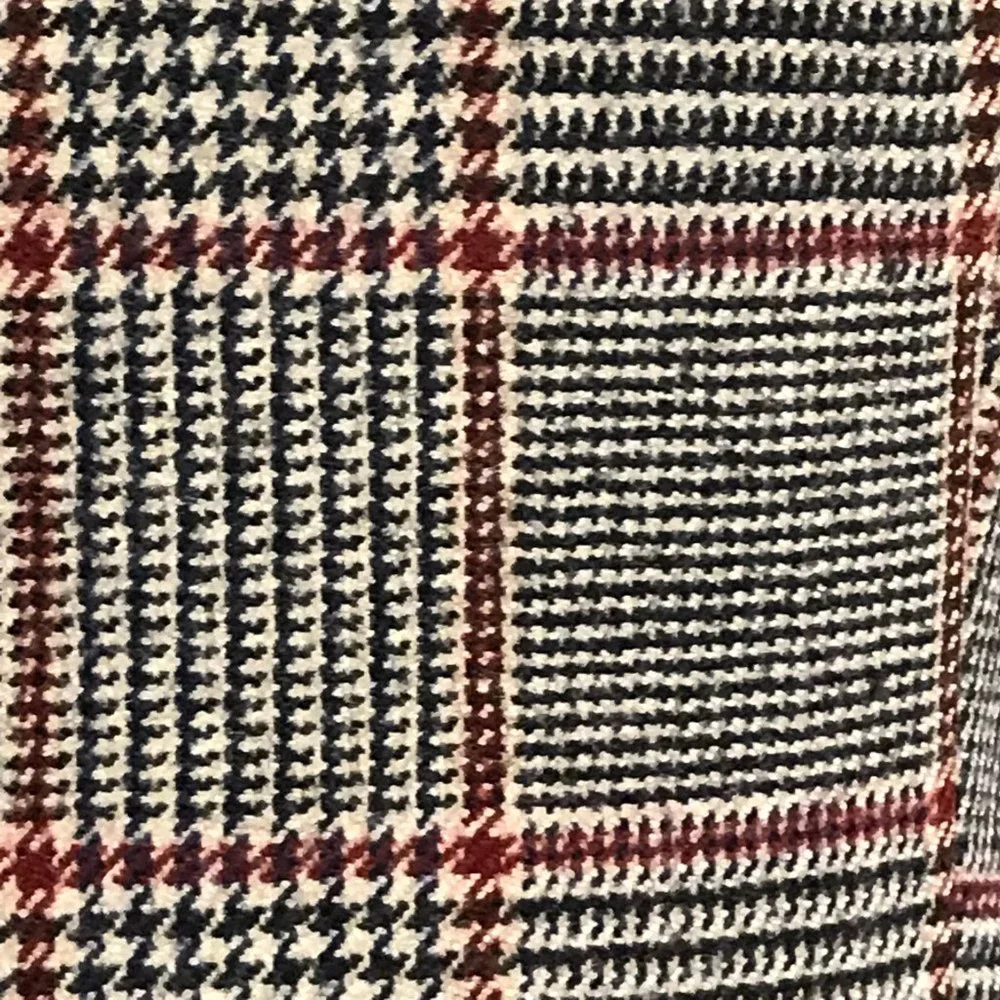 Brooks Brothers black red plaid blazer jacket wool silk lined 6 Petite classic - Picture 4 of 4